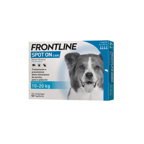 Frontline Soluzione Spot-On Cani Taglia Media 10-20 kg 4 Pipette