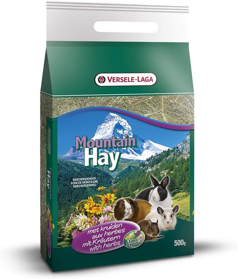 Versele-Laga Mountain Hay 500 gr - Fieno di alta montagna per conigli e roditori (Alle erbe)