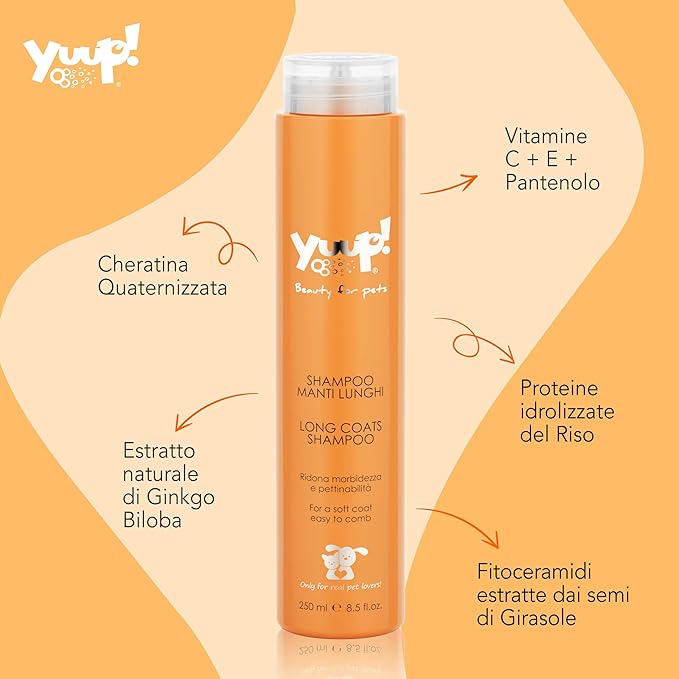 YUUP! | Shampoo Per Cani Manti Lunghi 250ML