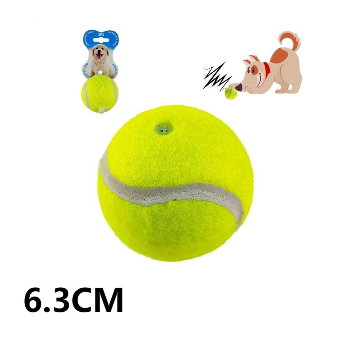 Giocattolo Per Cane Palla Tennis 6.3 Cm