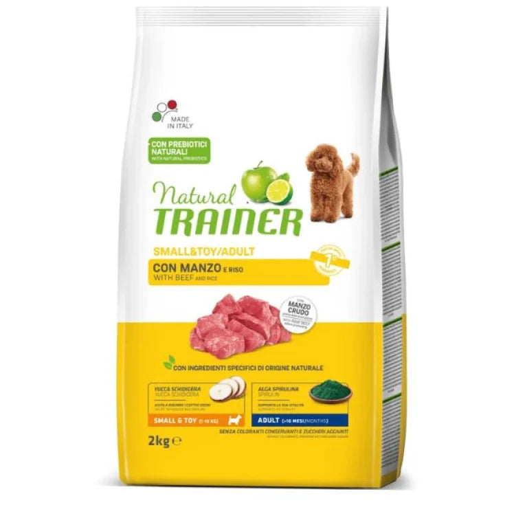 Natural Trainer Adult Small &amp; Toy con Manzo