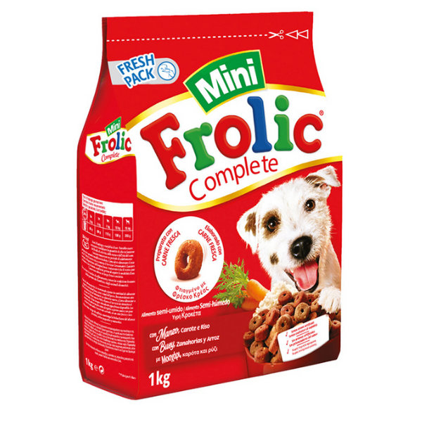 Frolic Complete Dog Mini con Manzo, Carote e cereali 1KG