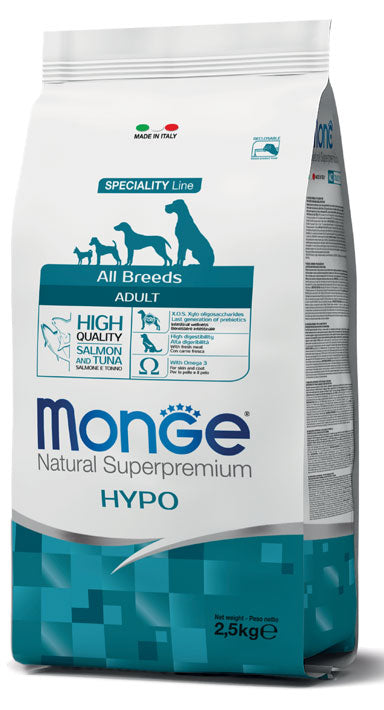 Monge Natural Superpremium All Breeds Adult Hypo con Salmone e Tonno 2.5kg
