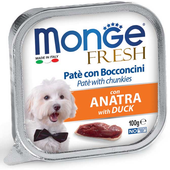 Monge Fresh Paté e Bocconcini con Anatra
