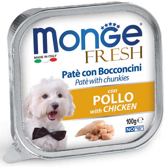 Monge Fresh Paté e Bocconcini con Pollo