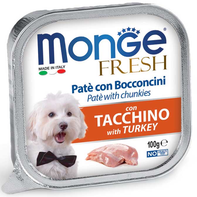 Monge Fresh Paté e Bocconcini con Tacchino