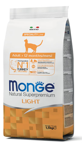 Monge Natural Superpremium Adult – Light Tacchino 1.5kg