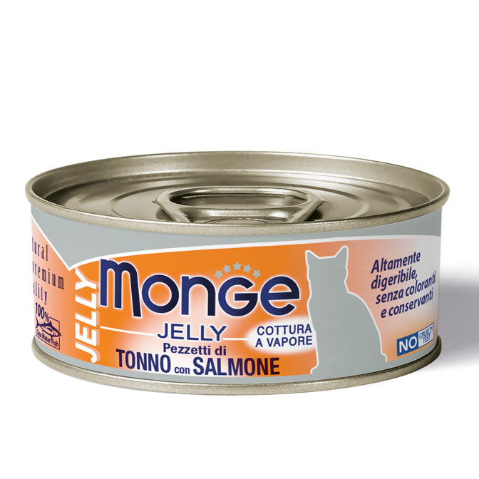 Monge Jelly Pezzetti di Tonno con Salmone – Adult