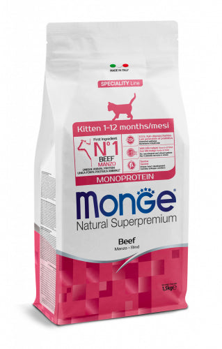 Monge Natural Superpremium Kitten Monoprotein – Manzo